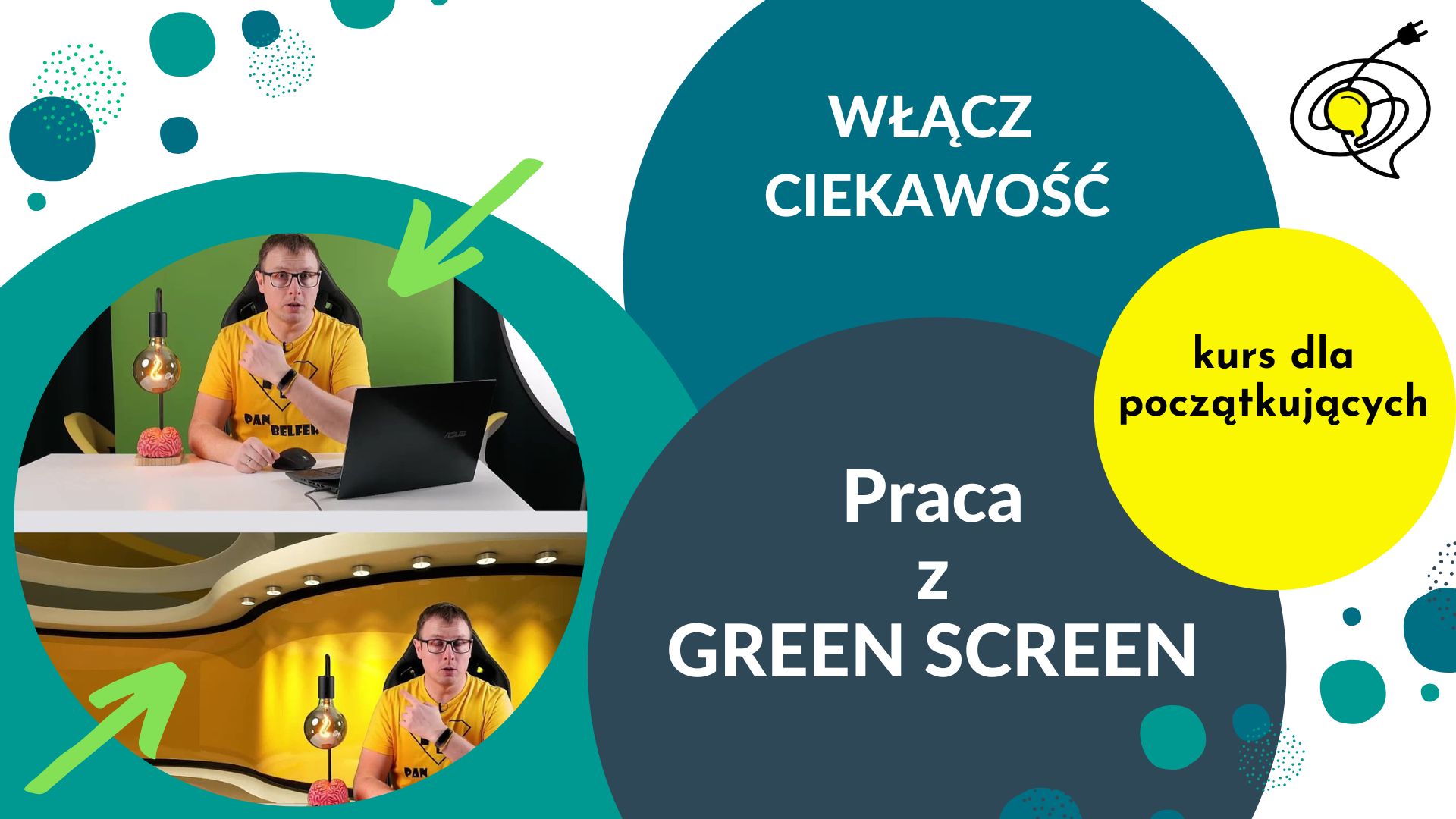 Kurs - podstawy pracy z green screen (zielone tło)